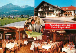 72835090 Ainring Hotel Restaurant Zum Singenden Wirt Ziehharmonika Alpen Ainring - Autres & Non Classés