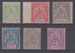 Guyane N° 43 à 48 Neuf ** - Unused Stamps
