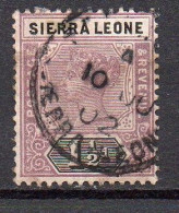 Sierra Leone, Used, 1897, Michel 26, Queen Victoria - Sierra Leona (...-1960)