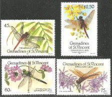 IN-52a Grenadines Libellule Dragonfly Libelula Libelle Libel MNH ** Neuf SC - Autres & Non Classés