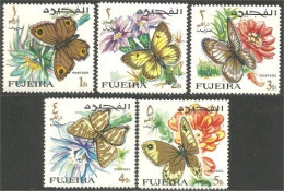 IN-11 Fujeira Papillon Butterfly Butterflies Farfalla Mariposa Schmetterling Vlinder MNH ** Neuf SC - Vlinders