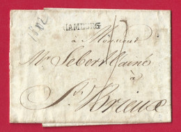 !!! ALLEMAGNE, MARQUE POSTALE EN PROVENANCE DE HAMBURG DE 1802, BON TEXTE - Precursores