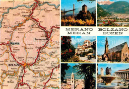 72834802 Bolzano Merano Carta Automobilistica  Bolzano - Sonstige & Ohne Zuordnung