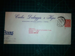 ARGENTINE, Longue Enveloppe De "Carlos Dalceggio E Hijos, Establecimiento Metalurgico Industrial Y Comercial" Distribuée - Used Stamps