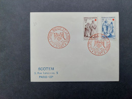 FDC  Enveloppe 1957 N° 1140 Et 1141 Au Profit De La Croix Rouge Callot  Du 7/12//1957  Niort - 1950-1959