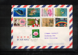 South Korea Interesting Airmail Letter - Corée Du Sud