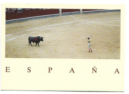 TAUROMAQUIA.- FAENA, CITANDO A BANDERILLAS.- PLAZA DE TOROS / THE BULL-RING - " LAS VENTAS ".- MADRID.- ( ESPAÑA ) - Stierkampf