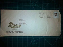 ARGENTINE, Enveloppe Longue De "ROMA Y CIA., Distributions - Représentations - Importations - Actualités" Diffusée à Bue - Used Stamps
