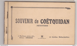 Fixe Morbihan Souvenir Coëtquidan Infanterie Carnet Jh Berthaux Bellevue Horlogerie Bijouterie Optique - Other & Unclassified