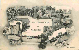 13 - Tarascon - Un Bonjour De Tarascon - Multivues - CPA - Voir Scans Recto-Verso - Tarascon