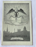 Franc - Maçonnerie . Anti Maçonnique . Conférence Internationale De 1907. SUP .. CONS... De BELGIQUE - Giudaismo