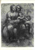 Art - Peinture Religieuse - Léonard De Vinci - The Virgin And Child With S Anne And The Infant S John - Carte Neuve - CP - Quadri, Vetrate E Statue