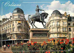 45 - Orléans - Place Du Martroi - Statue équestre De Jeanne D'Arc - Fleurs - CPM - Voir Scans Recto-Verso - Orleans