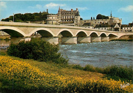 37 - Amboise - Le Pont Sur La Loire Et Le Château Du XVe Siècle (Tour Des Minimes, Logis Du Roi, Remparts Et Chapelle Sa - Amboise