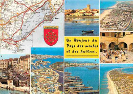 34 - Hérault - Le Bassin De Thau - Multivues - Carte Géographique Michelin - CPM - Voir Scans Recto-Verso - Andere & Zonder Classificatie