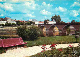 24 - Bergerac - Les Nouveaux Jardins Sur Les Bords De La Dordogne - Au Fond Le Pont - CPM - Voir Scans Recto-Verso - Bergerac