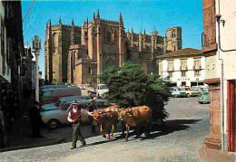 Animaux - Vaches - Portugal - Guarda - Cathedral - La Cathédrale - Automobiles - Paysans - Attelage - CPM - Voir Scans R - Kühe