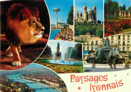 Animaux - Fauves - Lion - Paysages Lyonnais - Multivues - CPM - Voir Scans Recto-Verso - Leoni