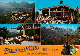 72831973 Maria Gern Pauls Huette Kneifelspitze Gipfelkreuz Alpenpanorama Maria G - Berchtesgaden