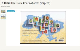 UKRAINE/UKRAINA 2024  DIVARI. 1569-1575**IX Definitive Issue Coats Of Arms(imperf.) MNH - Ukraine