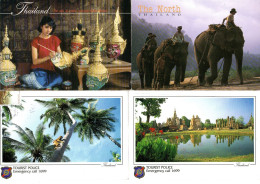Thailand. Four Diferent Postcard, - Thaïlande