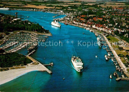 72831772 Travemuende Ostseebad Ostseeheilbad Hafen Faehre Fliegeraufnahme Priwal - Lübeck