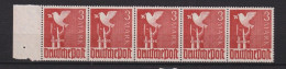 Un Bloc    5 Timbres  3 Mark  Taube  N°  961  **   Allemagne   Occupation Alliée   Zone Interalliée AAS   Deutsche Post - Nuevos