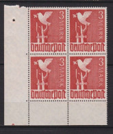 Un Bloc    4 Timbres  3 Mark  Taube  N°  961  **   Allemagne   Occupation Alliée   Zone Interalliée AAS   Deutsche Post - Mint