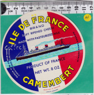 C1302 FROMAGE CAMEMBERT BATEAU  ILE DE FRANCE BRAND - Quesos