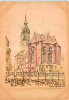 72831579 Muenchen Stadtpfarrkirche Sankt Peter Zeichnung Muenchen - Muenchen