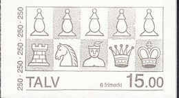 FÄRÖER Markenheftchen MH 1 Mit 3x 82-83, Postfrisch **, Schachfiguren, 1983 - Féroé (Iles)