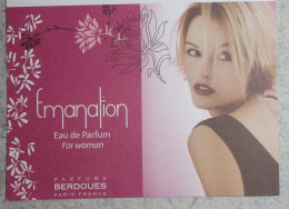 Petit Calendrier De Poche Parfumé 2007 Berdoues  émanation  Coiffeur Coiffure  Brest Finistère - Kleinformat : 2001-...