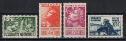 Algerie - YV 249 à 252 N** MNH Luxe Complète Solidarite Cote 20 Euros - Unused Stamps