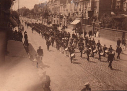 Granville - Photo Ancienne Albuminée - Passage De Troupes Militaire , Route Nationale - 8x11cm - Granville