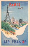 AVIATION / AIR FRANCE RESEAU AERIEN MONDIAL Lot De 4 CPSM Publicitaires PF - Reproduction D'affiche Etat Sup - Autres & Non Classés