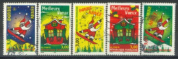 FRANCE -1998 - BEST WISHES STAMPS COMPLETE SET OF 5, USED - Oblitérés