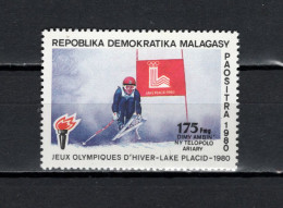 Malagasy - Madagascar 1981 Olympic Games Lake Placid Stamp MNH - Hiver 1980: Lake Placid