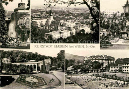 72830466 Baden Wien Trinkhalle Panorama Thermalbad Cafe Sacher Baden - Other & Unclassified