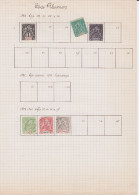 Lot 48 Timbres Réunion 1892 1899 1909 1922 1928 1933 1935 1937 1938 1939 Neuf Et Oblitéré Avec Charnière - Altri & Non Classificati