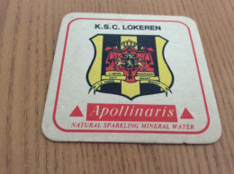 Sous-bock "Apollinaris - K.S.C. LOKEREN" (blason, Football, Belgique) - Beer Mats