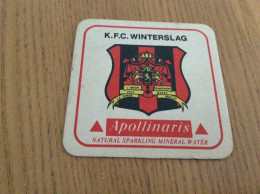 Sous-bock "Apollinaris - K.F.C. WINTERSLAG" (blason, Football, Belgique) - Beer Mats