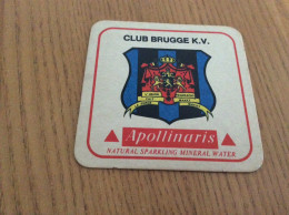 Sous-bock "Apollinaris - CLUB BRUGGE K.V." (blason, Football, Belgique) - Sotto-boccale