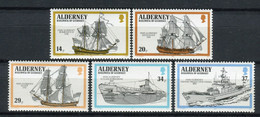 Alderney 1990. Yvert 43-47 ** MNH. - Alderney