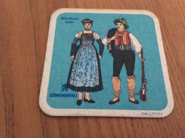 Sous-bock Allemagne "LÖWENBRÄU - Miesbach 1820" 1/6 - Beer Mats