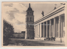 Vilnius, Katedros Aikštė, J. Bulhak, Apie 1930 M. Fotoatvirukas - Lithuania