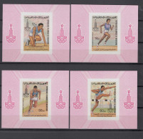 Mauritania 1979 Olympic Games Moscow, Athletics Set Of 4 S/s Imperf. MNH -scarce- - Zomer 1980: Moskou