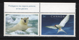 2009  Arctic Fauna: Polar Bear, Arctic Tern    Se-tenant Pair  Sc 2327a MNH - Nuevos