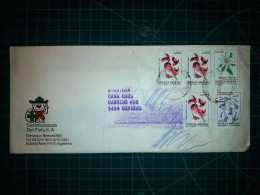 ARGENTINE, Enveloppe Largo Appartenant à "Desinfectadora Del Plata S.A." Circulé Dans Capital Federal Dans Les Années 19 - Used Stamps