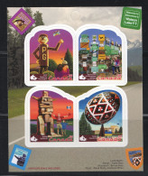 2009  Roadside Attractions Series 1- Booklet Pane Of 4 Se-tenant Sc 2336 MNh - Nuevos