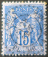 R1311/3159 - FRANCE - SAGE TYPE II N°90 >>> Cachet SPECIAL Perlé (Cachet D'ESSAI) De PARIS PLACE DE LA BOURSE - 1876-1898 Sage (Tipo II)